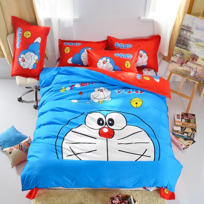 Twin Size 3pcs Doraemon New Design #13 bedding set duvet cover pillow cases