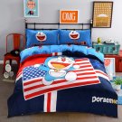 Queen Size 4pcs Doraemon New Design #14 bedding set duvet cover flat sheet pillow cases