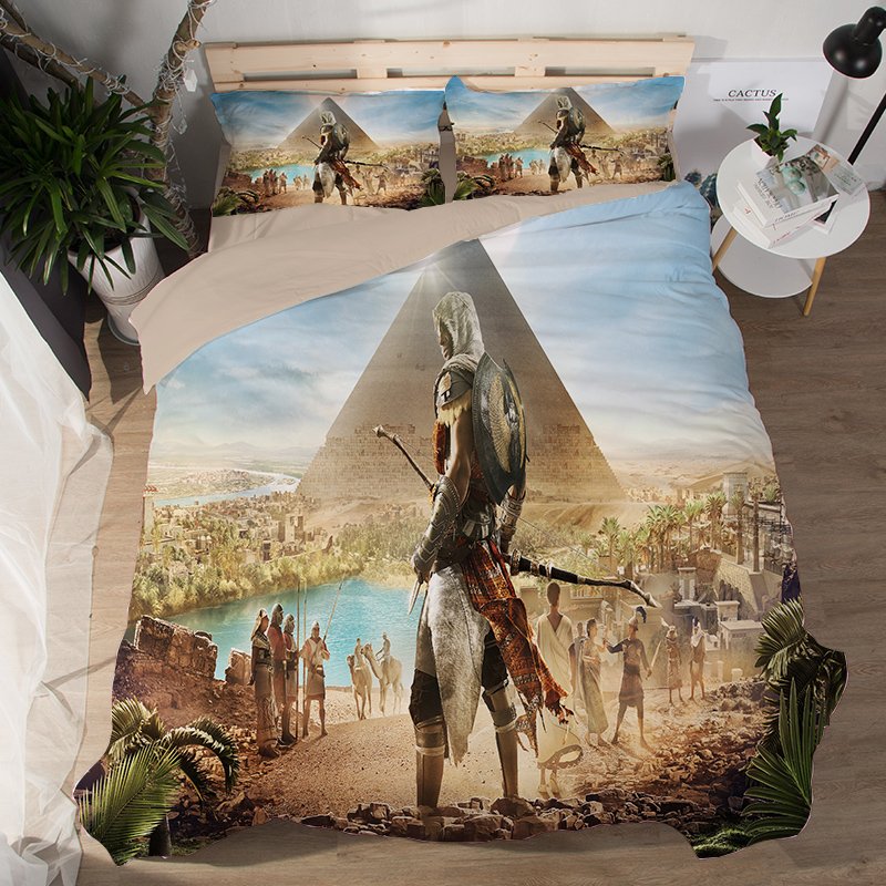 Twin Size 3pcs Assasin Creed #10 New Design bedding set duvet cover pillow cases