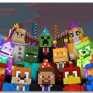 Wall Mural Minecraft Photo Mural Wall Stickers Minecraft Black Glue Paper