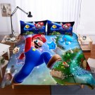 Queen Size 3pcs Super Mario #07 bedding set duvet cover pillow cases