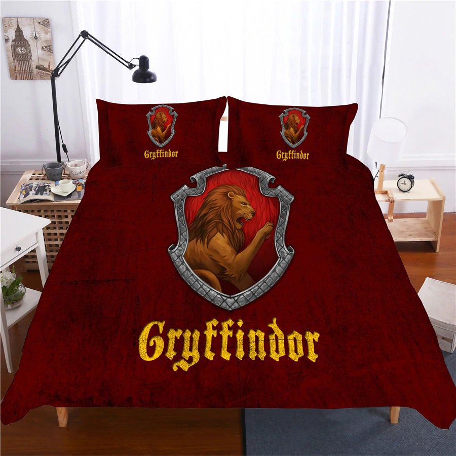 King Size 3 pcs Harry Potter #02 bedding set duvet cover pillow cases