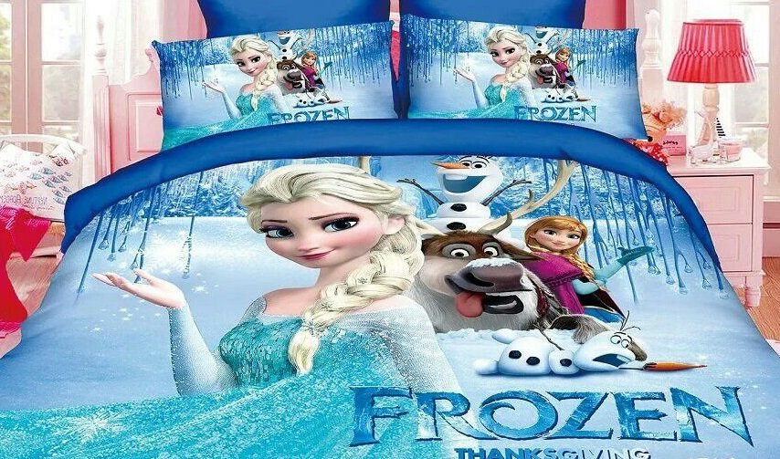 Twin Size 3pcs #05 Disney Frozen bedding set duvet cover bed sheet pillow cases
