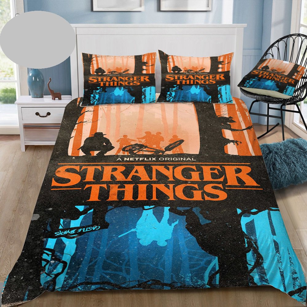 King Size 3 pcs #02 Stranger Things Movie bedding set duvet cover pillow cases