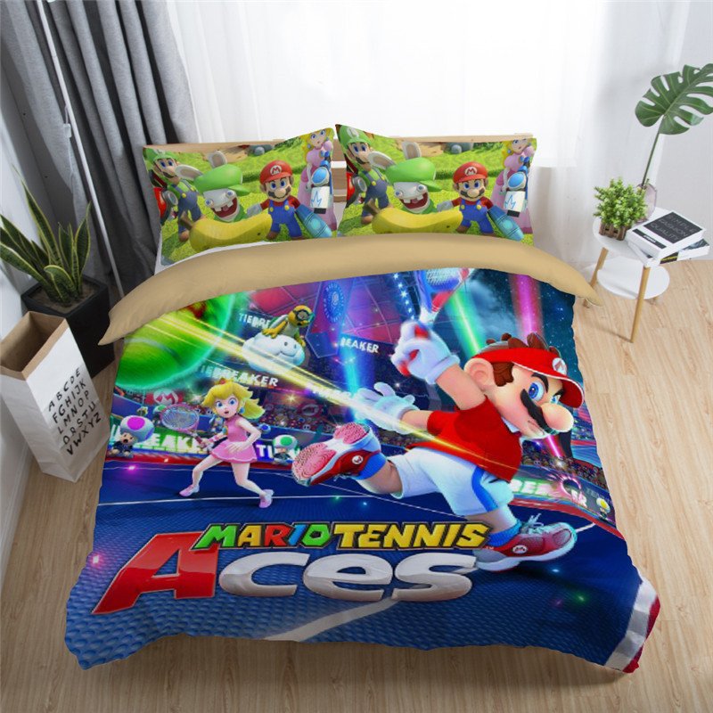 New full Size Super Mario #03 bedding set duvet cover pillow cases