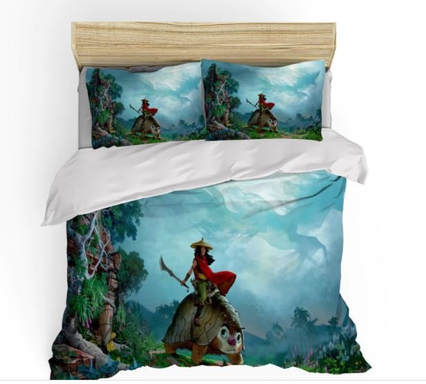 Full Size 3pcs Raya and The Last Dragon Bedding #05 bedding set duvet cover pillow cases