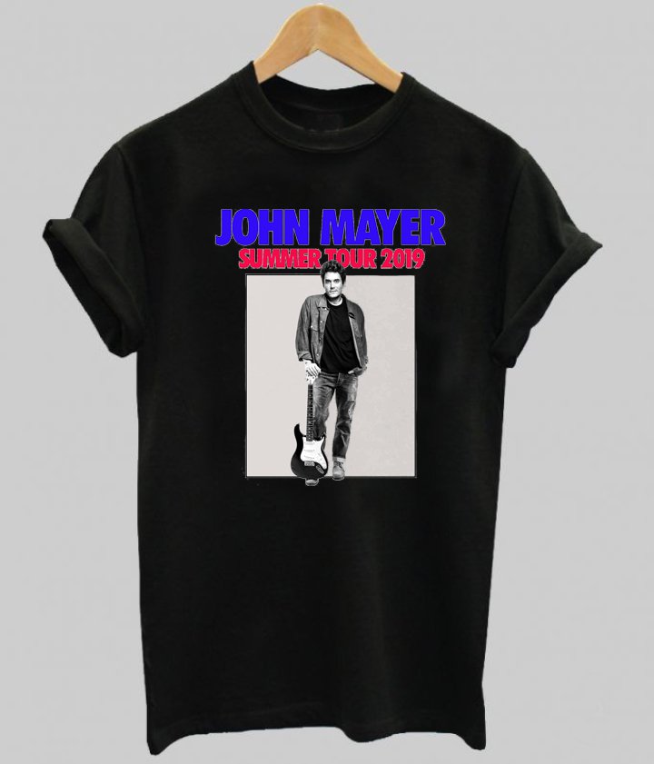 Jhon Mayer Summer Tour 2019 black tee