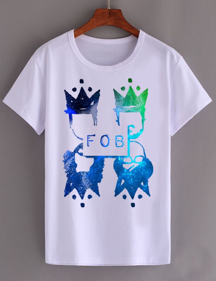 FALL OF BOY ROCK BAND WHITE COSTUM T SHIRT