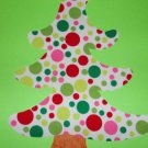Iron On Fabric Applique Holiday Play Dot Whimsical CHRISTMAS TREE