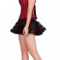 Red Cotton Halloween Costume Gothic Burlesque Waist Trainer Overbust Corset Top