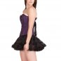 Purple Cotton Halloween Costume Goth Burlesque Waist Shaper Overbust Corset Top