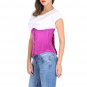 Purple Satin Spiral Steel Boned Corset Goth Halloween Costume Underbust Corset