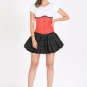 Red Satin Corset Goth Halloween Costume Burlesque Waist Trainer Underbust Corset