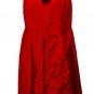 Newspaper Print Red Velvet Halloween Burlesque Belle Dancewear LONG Skirt Only