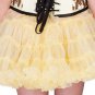 Yellow Poly Tissue Halloween Costume Burlesque Belle Dancewear Tutu Skirt Only