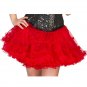 Red Tissue Gothic Halloween Costume Burlesque Belle Dancewear Tutu Skirt Only