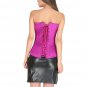 Purple Corset Satin Spiral Steel Boned Halloween Dress LONGLINE Overbust Dress