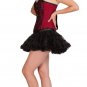 Christmas Corset Red Lining Poly Cotton Black Net Overbust Top Tutu Skirt Dress