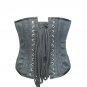 Black Brocade Steampunk Burlesque Underbust Christmas Corset Waist Training