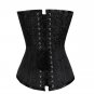 Black Steel Boned Lace Gothic Fashion LONGLINE PLUS SIZE Corset Costume Overbust