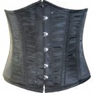 Black Poly Tapta Costume Women Underbust PLUS SIZE Corset Waist Cincher Top