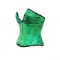 Green Satin Corset Deep Bust Gothic Burlesque PLUS SIZE Bustier Overbust Dress