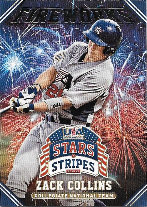 Zack Collins 2015 Panini Team USA Fireworks #18 Baseball Card