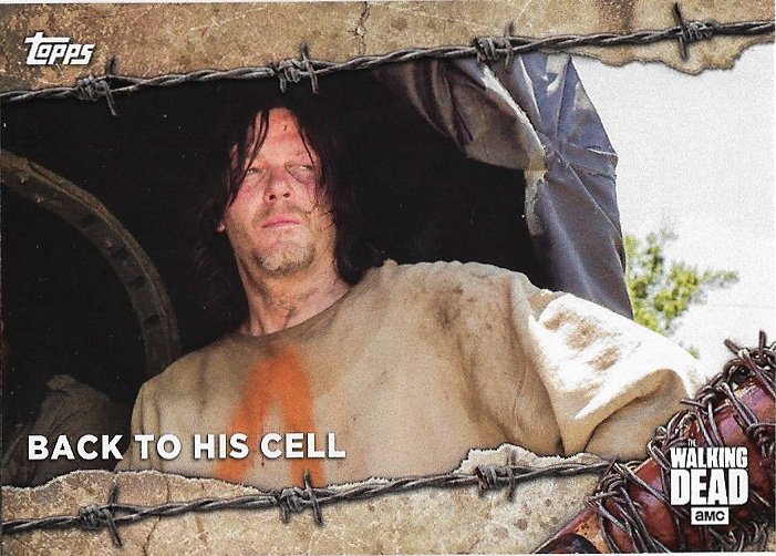 Topps The Walking Dead Season 7 Trading Card #25 Back To His Cell (Daryl Dixon)