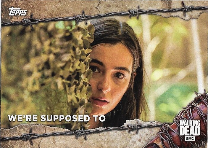 Topps The Walking Dead Season 7 Trading Card #32 We're Supposed To (Tara)