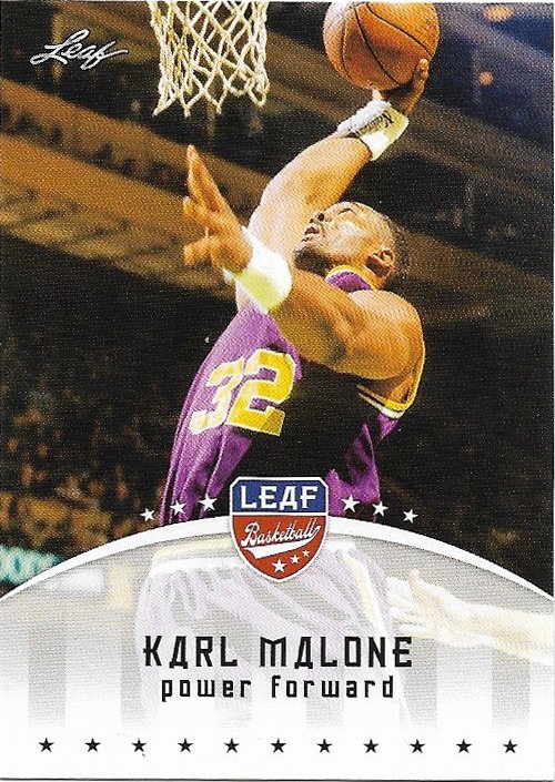 Karl Malone 2012 Leaf #KM1 Basketballl Card