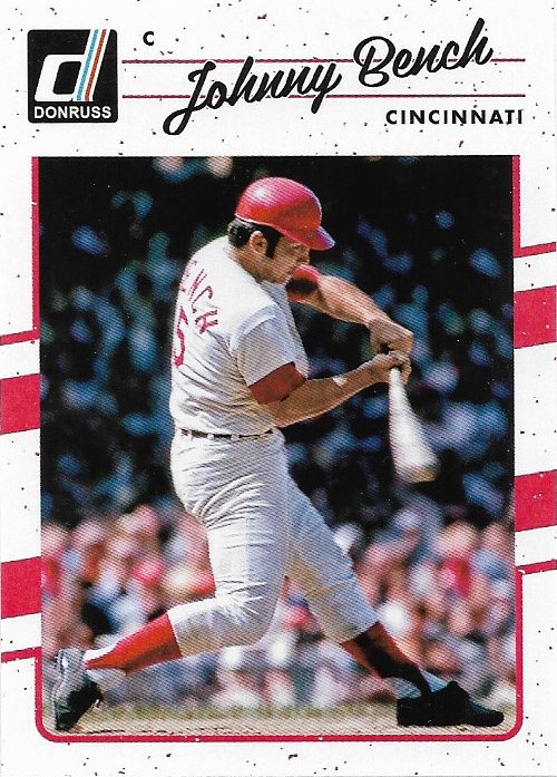 Johnny Bench 2017 Dornuss 182 Cincinnati Reds Baseball Card
