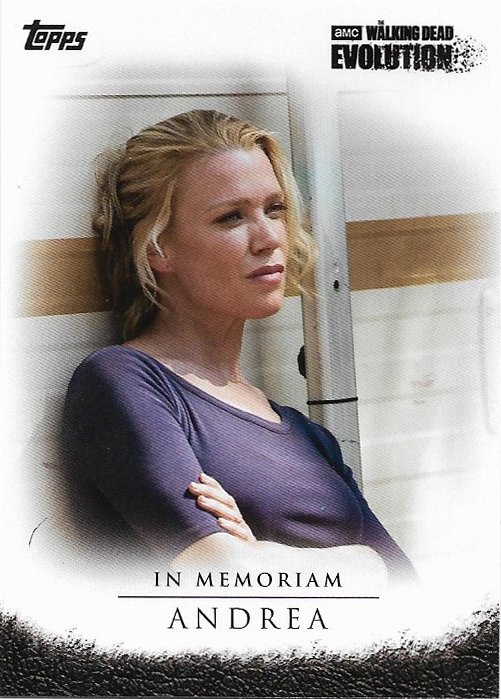 Topps The Walking Dead Evolution Trading Card In Memoriam #IM-3 Andrea