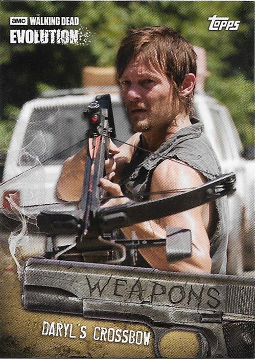 Topps The Walking Dead Evolution Trading Card Weapons #W-2 Daryl Dixon Crossbow
