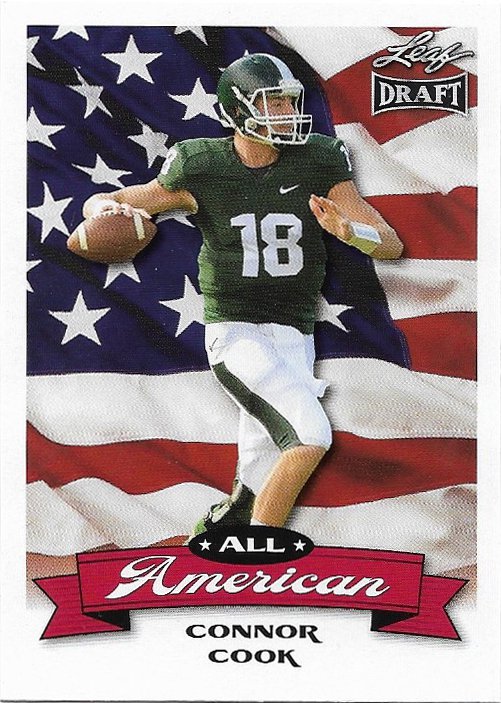 Connor Cook 2016 Leaf All-Americans #AA-03 Michigan State Spartans Football Card