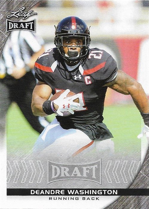 DeAndre Washington 2016 Leaf #24 Texas Tech Red Raiders Football Card
