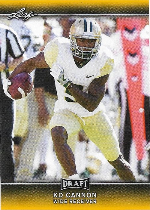 KD Cannon 2017 Leaf Gold #47 Baylor Bears Football Card