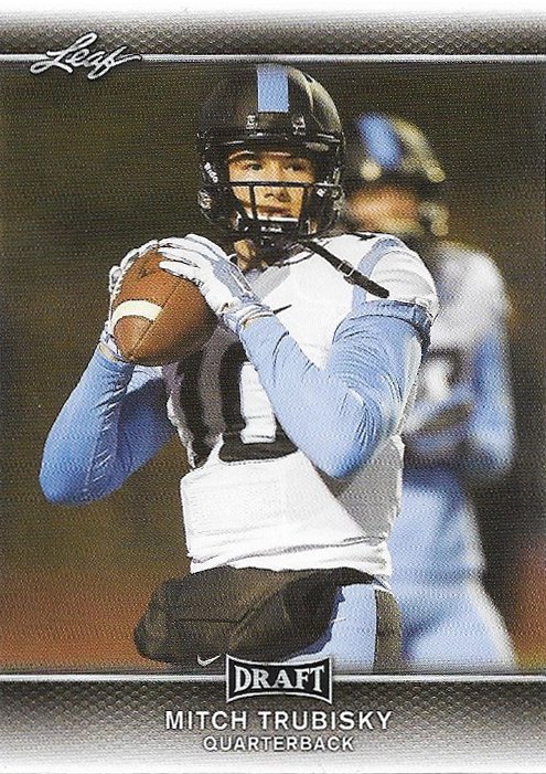 Mitchell Trubisky 2017 Leaf #52 UNC Tarheels Football Card