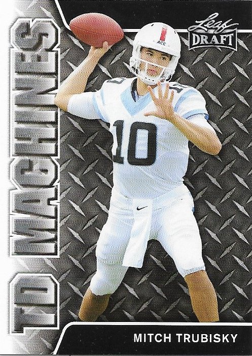 Mitchell Trubisky 2017 Leaf TD-Machines #TD-13 UNC Tarheels Football Card