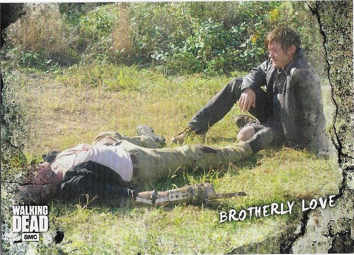 Topps The Walking Dead Road to Alexandria Card #44 Brotherly Love (Daryl, Merle Dixon)