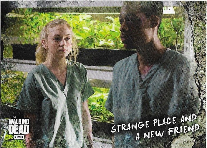 Topps The Walking Dead Road to Alexandria Card #72 Strange Place And A New Friend (Noah, Beth)