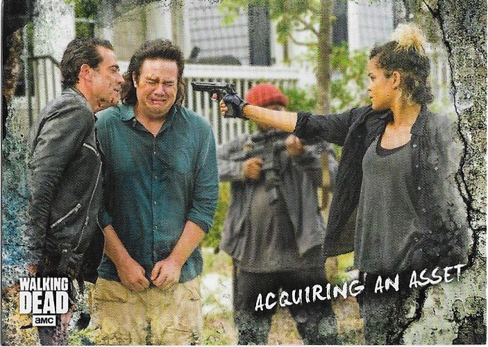 Topps The Walking Dead Road to Alexandria Card #96 Acquiring An Asset (Negan, Eugene)