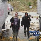 Topps The Walking Dead Road to Alexandria Rust Parallel Card #82 Pack Hunters (Aaron, Daryl)