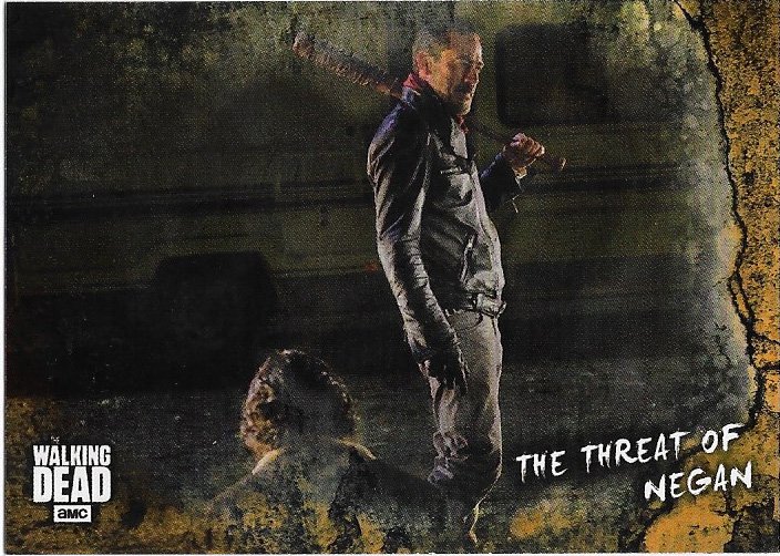 Topps The Walking Dead Road to Alexandria Rust Parallel Card #91 The Threat Of Negan