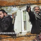 Topps The Walking Dead Season 7 Trading Card Rust Parallel #98 Reinforcements (King Ezekiel, Jerry)