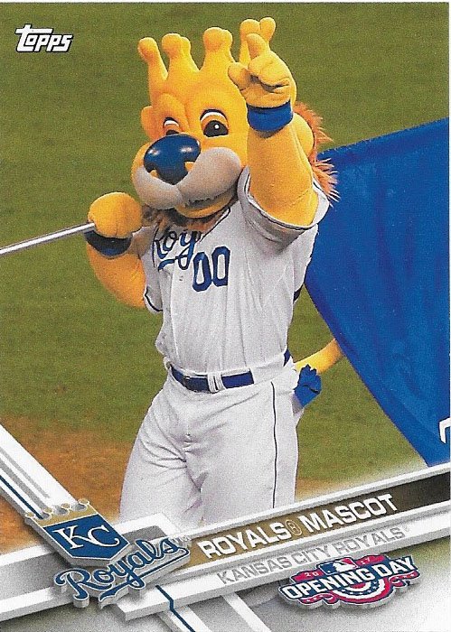 Royals Mascot 2017 Topps Opening Day Mascots #M-10 Kansas City Royals Baseball Card