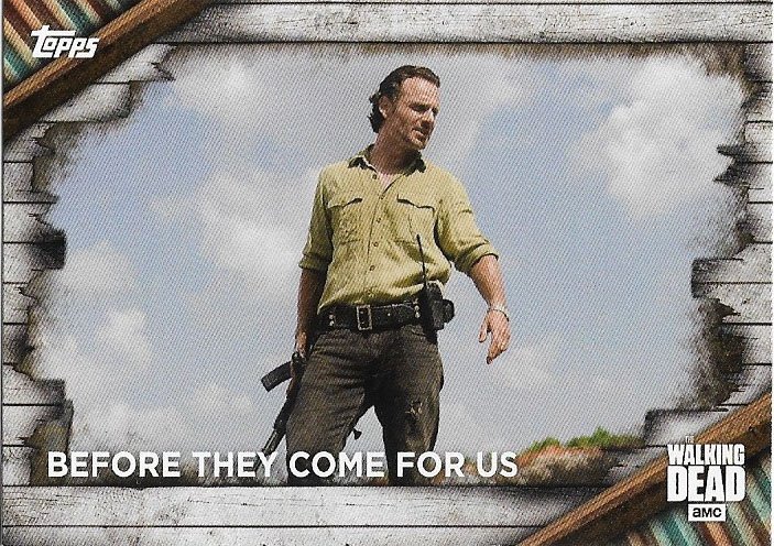 Topps The Walking Dead Season 6 Trading Card #01 Before They Come (Rick Grimes)