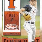 Tyler Jay 2015 Panini Contenders #95 Illinois Fighting Illini Baseball Card