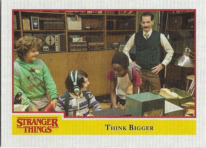 Topps Stranger Things Season 1 Trading Card #8 Think Bigger