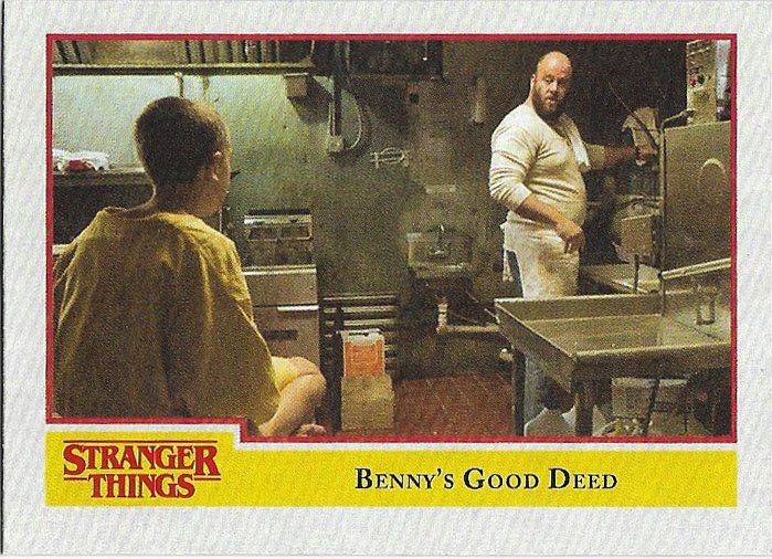 Topps Stranger Things Season 1 Trading Card #14 Benny's Good Deed