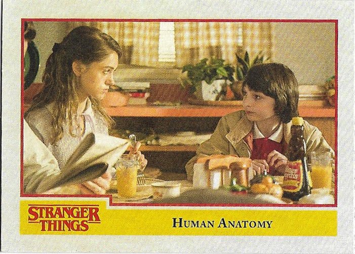 Topps Stranger Things Season 1 Trading Card #20 Human Anatomy